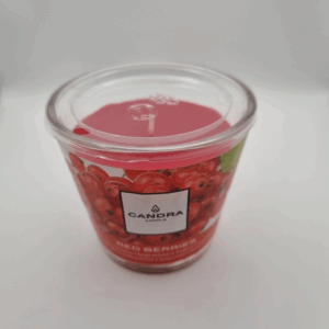 Rode vruchten geurkaars